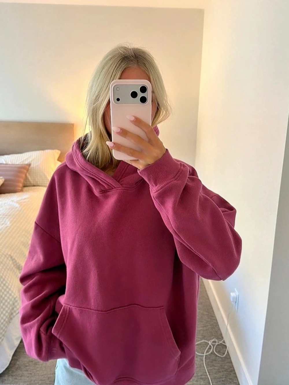 Boyfriend Hoodie Pink